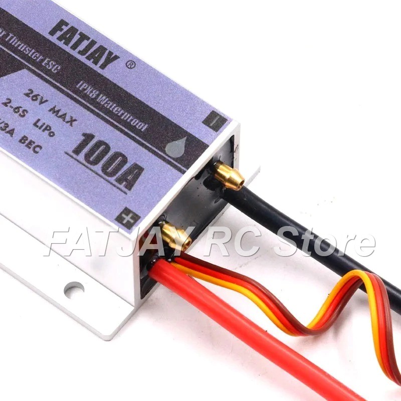 Rc Boat Brushless Motor - FATJAY 100A borstelloze elektronische snelheidsregelaar 6S