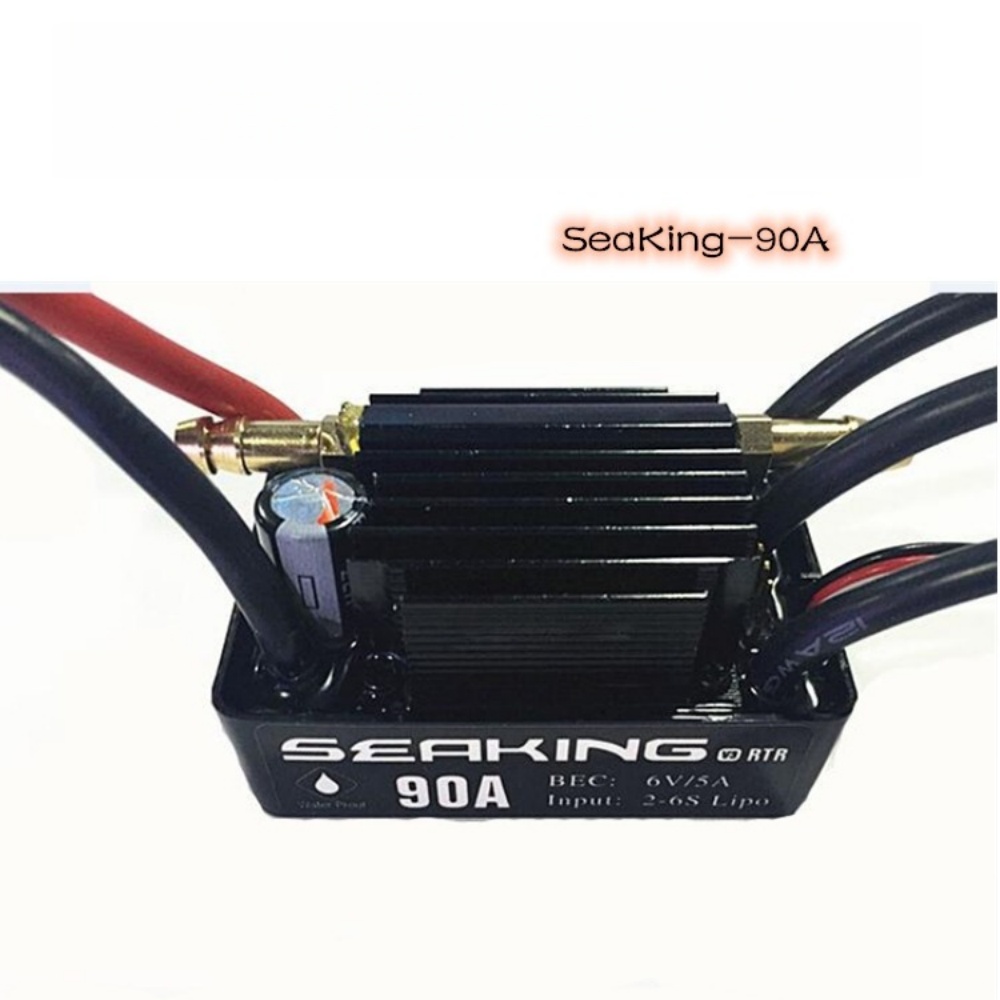 Rc Boat Brushless Motor - FATJAY Hobbywing Seaking-90A-V3 90A 2-6S borstelloze