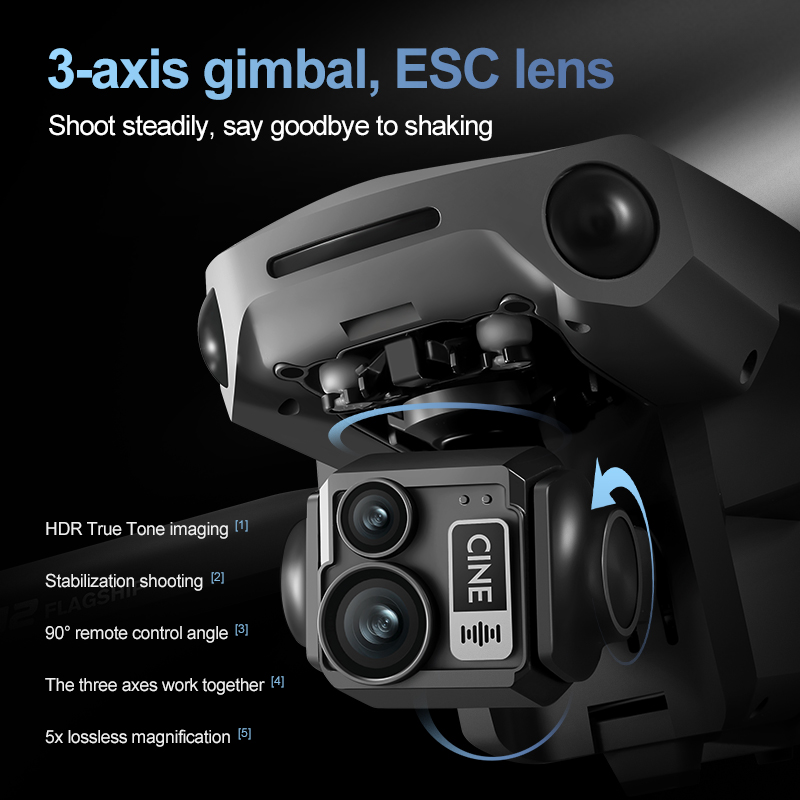 8K 3-assige Gimbal Brushless 7 - Drone Rc Gps recensie en prijs