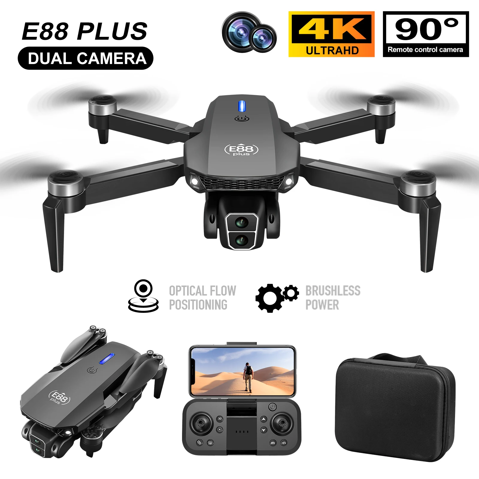 Nieuwe E88 Plus Quadcopter Dro - Drone Z recensie en prijs