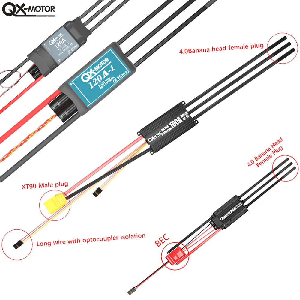 QX-MOTOR Brushless ESC-serie E - Rc Boat Brushless Motor recensie en prijs