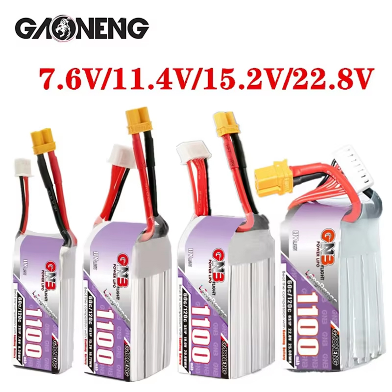 GNB 1100mAh 2S 3S 4S 6S 60C/12 - Drone Rc Link recensie en prijs