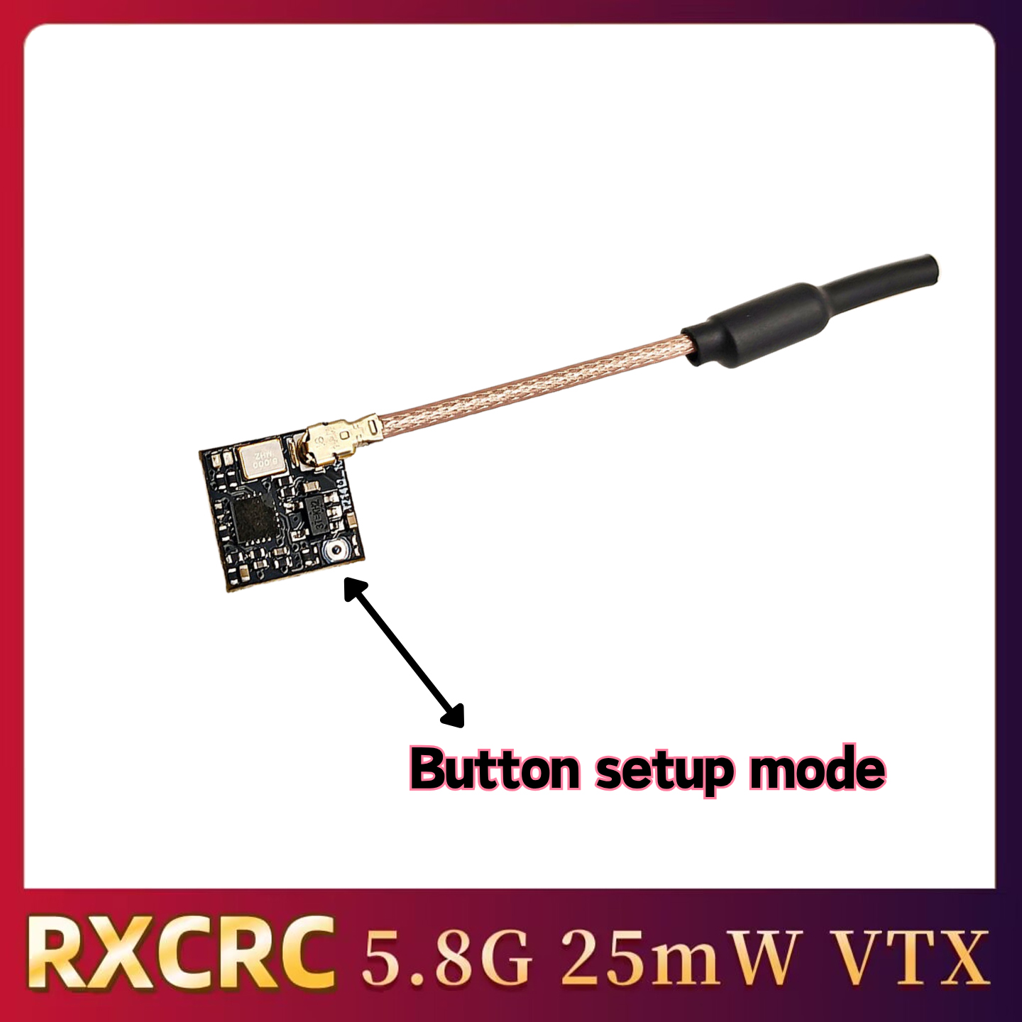 RXCRC 5.8GHz 48CH FPV 25mW ana - Drone And Car recensie en prijs